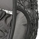 Kylie - Boho Style Hanging Basket Chair Rattan With Water Resistant Cushions