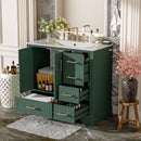 Traditional Bathroom Vanity With Soft Close Doors And Drawers