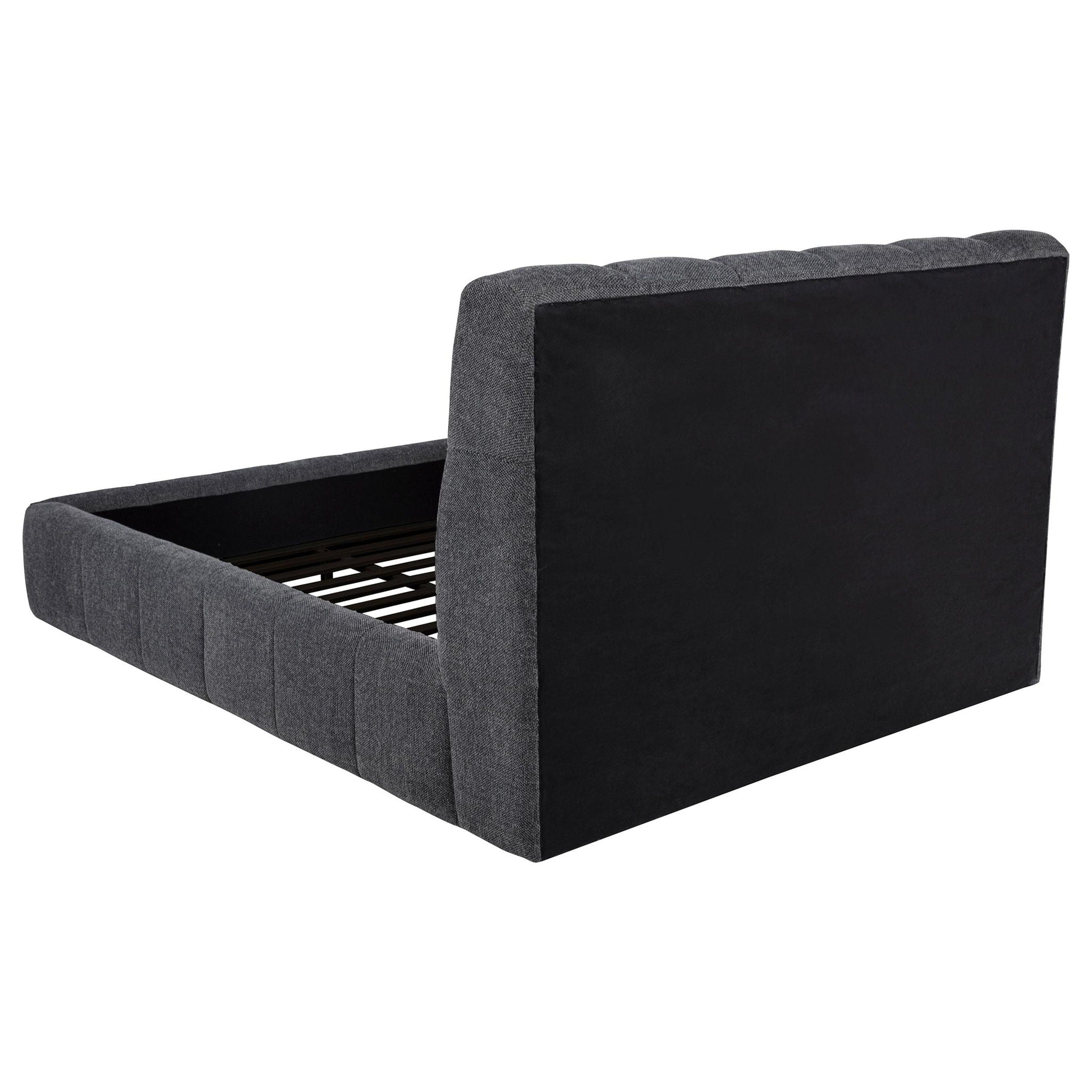 Nollet 48-inch Upholstered Queen Panel Platform Bed Grey