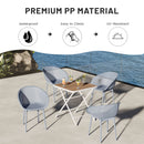 2 Pack Lounge Chair Set & Folding Square Table