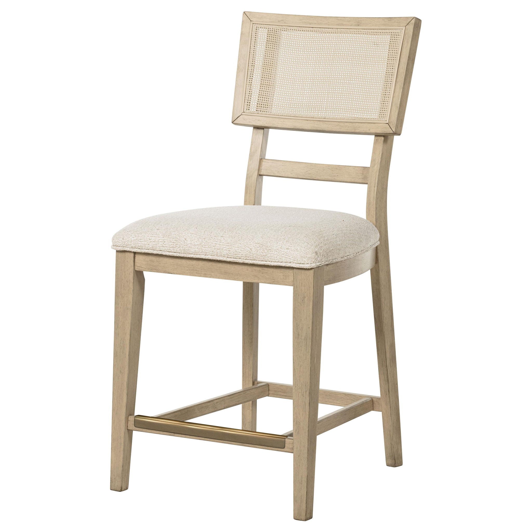 Kailani Rattan Cane Counter Side Chair Beige Oak (Set of 2) - Atlantic Fine Furniture Melbourne FL