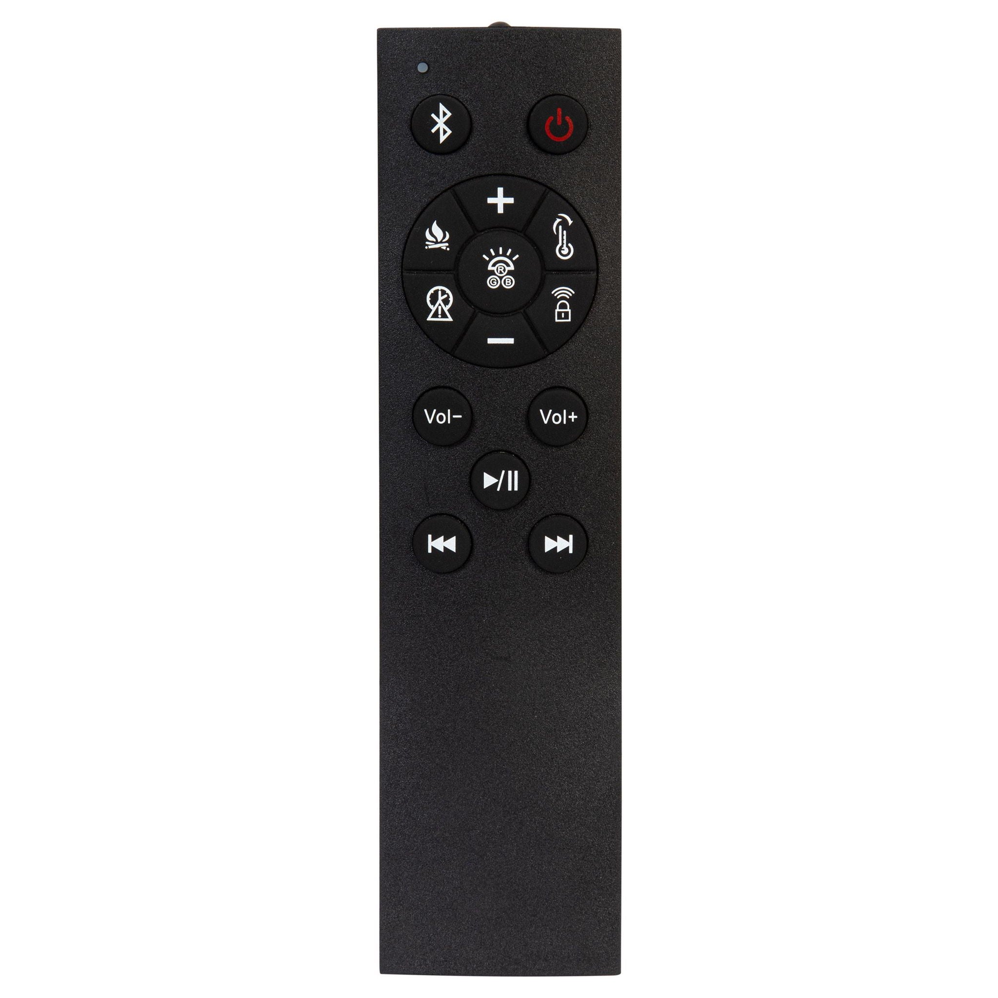 Preston Upholstered Eastern King Audio Flame Visualizer Bed Dark Blue