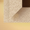 3D LED Sandstone Wall Decor With Simulated Plants, Glass Vase & Remote Control - Light Coffee