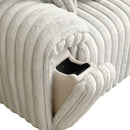 Jaya - Power Motion Sofa With Sleeper & USB Port - Mondo Gray Corduroy