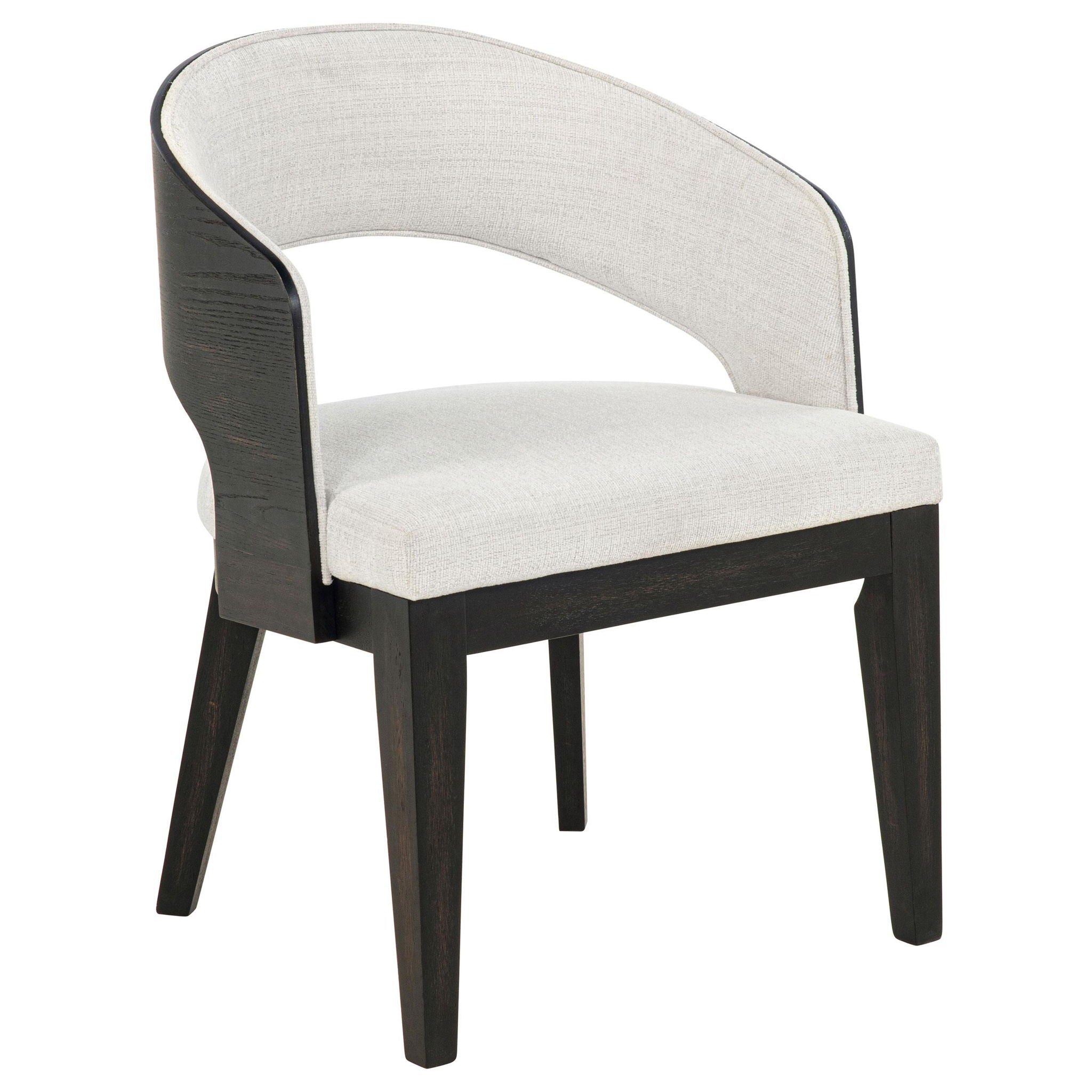 Leandro Upholstered Dining Arm Chair Cream (Set of 2) - Atlantic Fine Furniture Melbourne FL