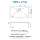 Drop-In Kitchen Sink With Pull-Out Faucet And Soap Dispenser