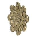 3 Piece Succulent Wall Plaque - Gold