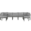 Outdoor Sectional Sofa Set Patio Seating Group With Cushions