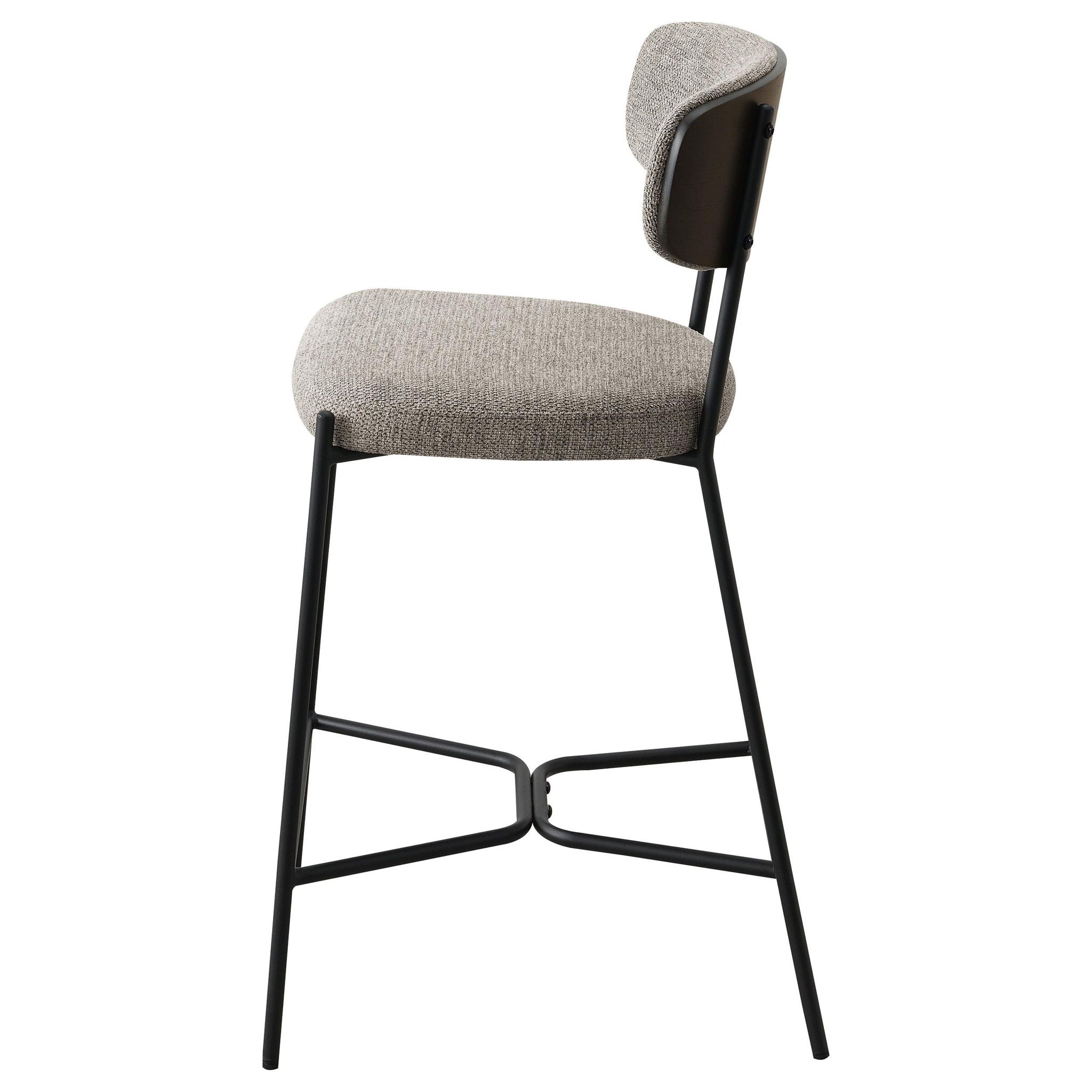 Elison Counter Height Bar Stool Light Brown (Set of 2) - Atlantic Fine Furniture Melbourne FL