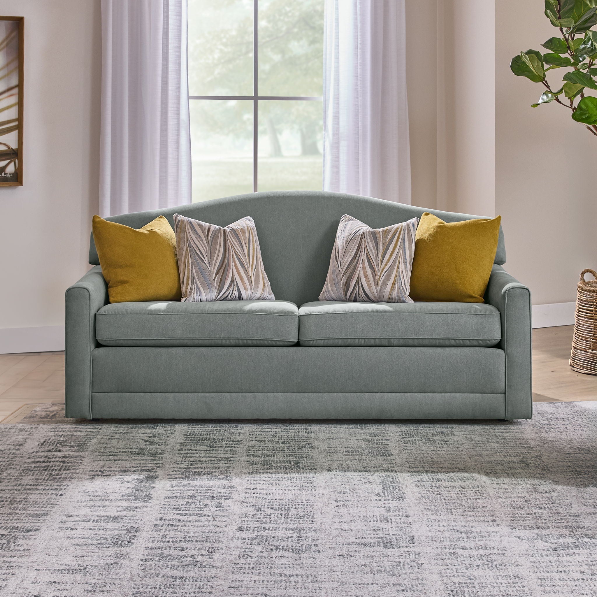 Aggie - Fabric Two-Cushion Sofa