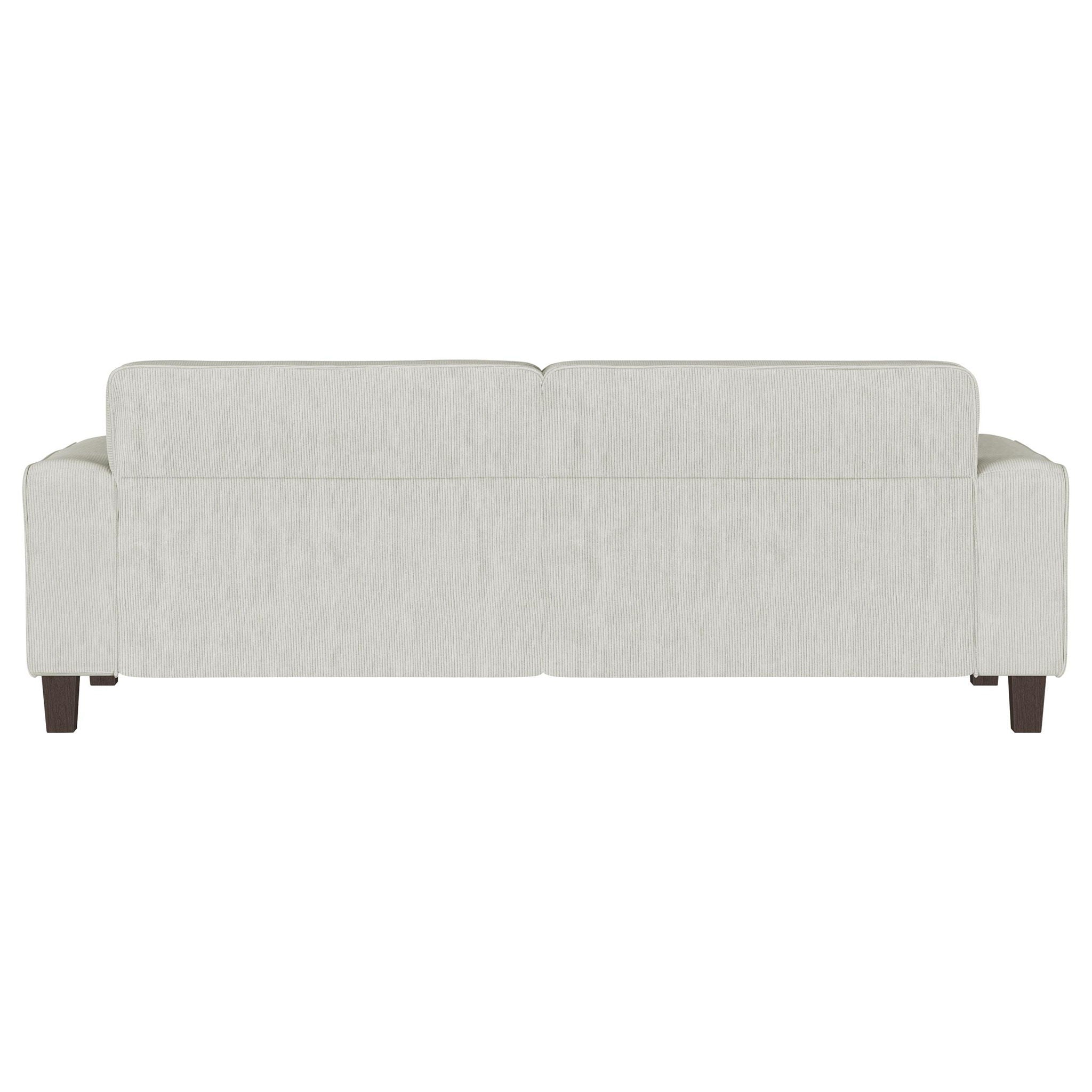 Deerhurst Upholstered Track Arm Tufted Sofa Greige