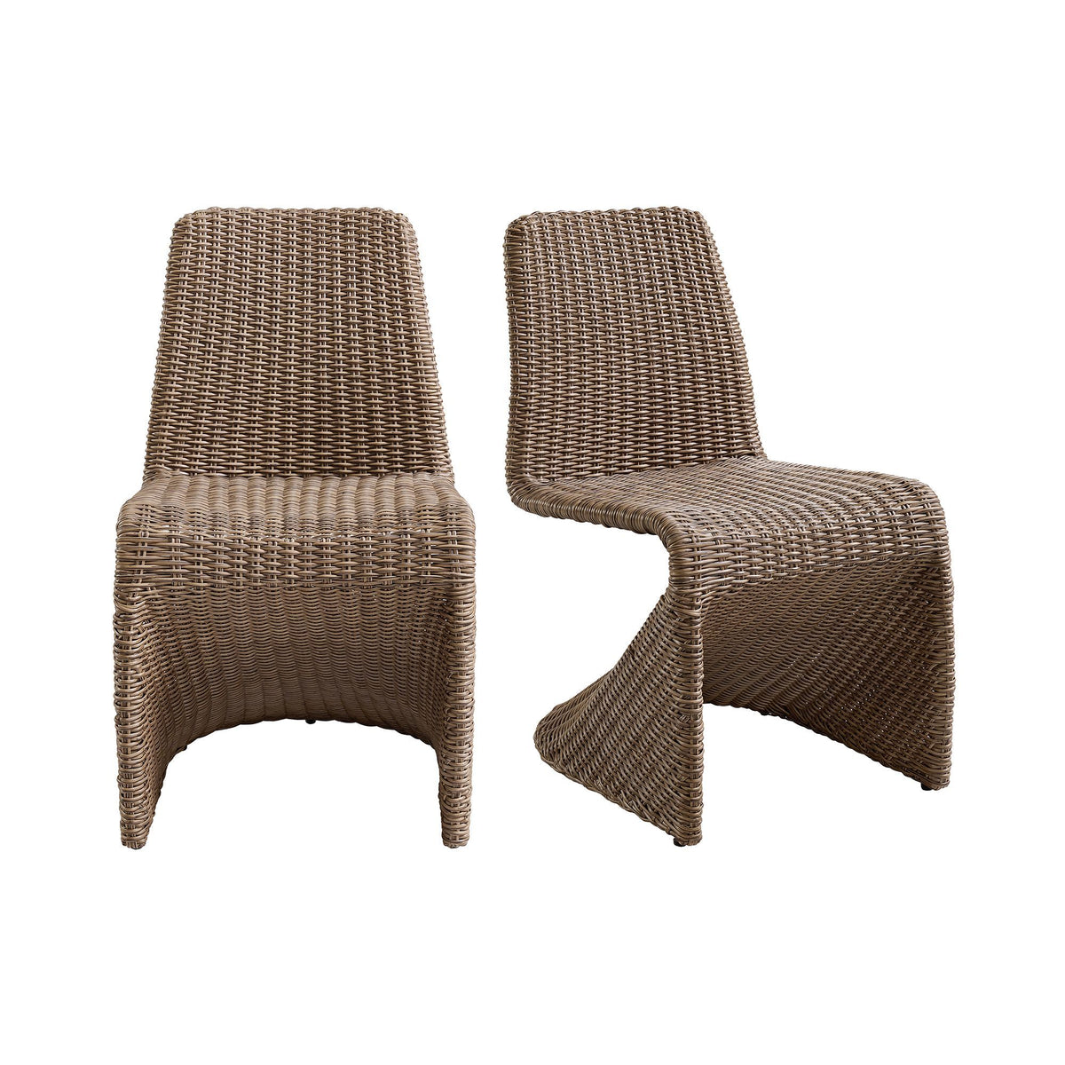 Alesso Dining Chair (Set of 2) in Brown by Elements International