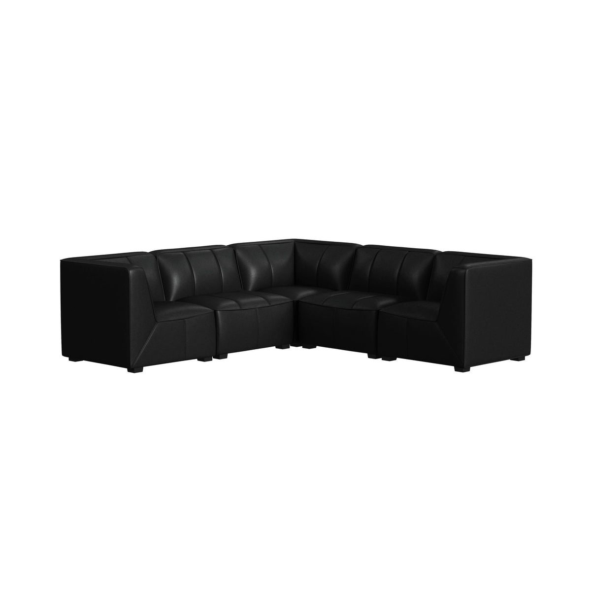 Blake 5 Piece Modular Sectional in Black by Elements International