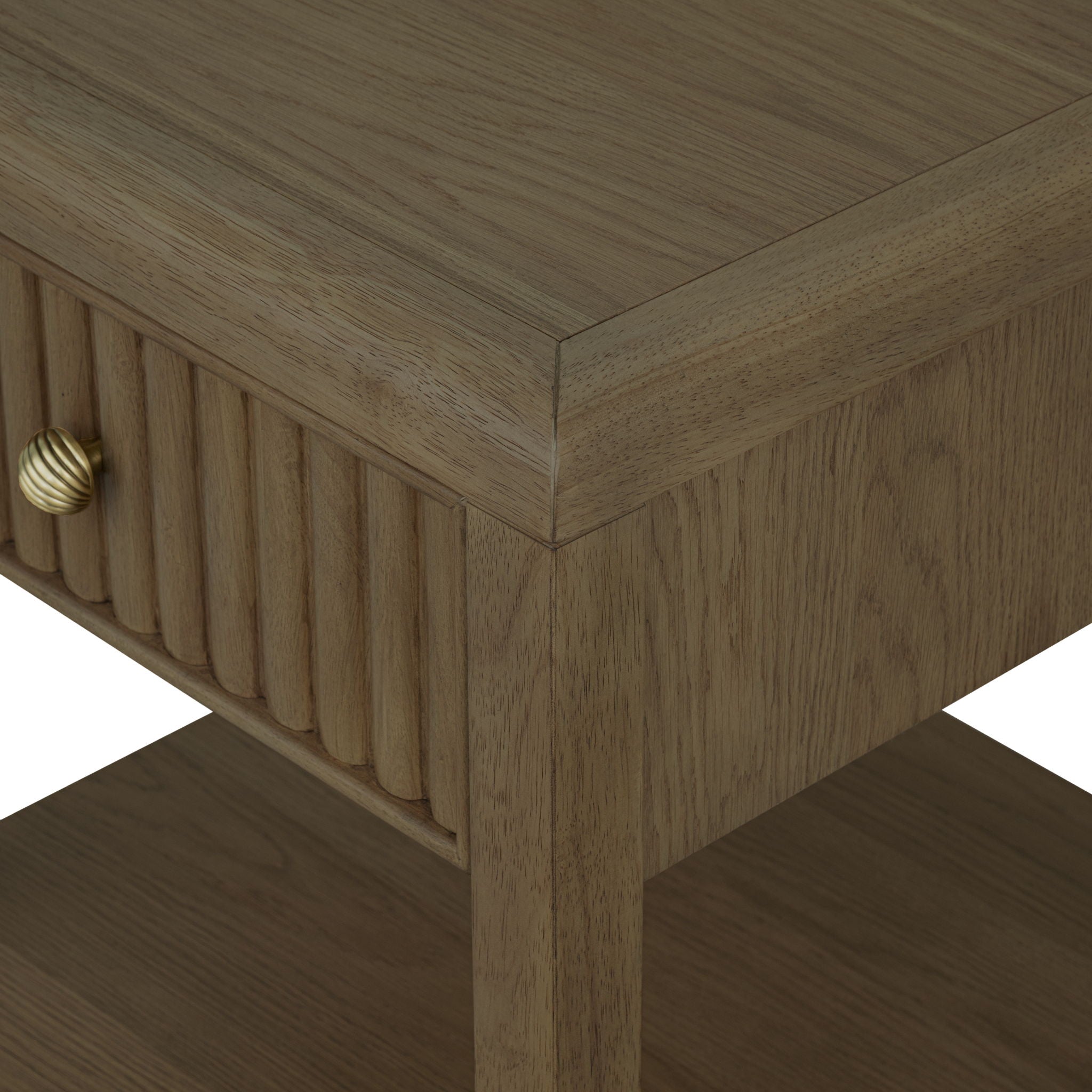 Reed - Chairside Table - Driftwood Oak