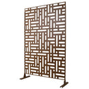 Decorative Freestanding Metal Privacy Screen For Indoor & Outdoor Use