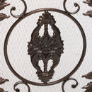 Mariella - Traditional Floral Iron Fireplace Screen With Ornate Design