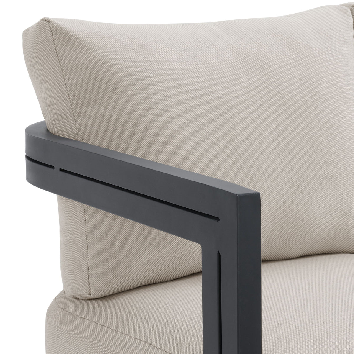 Playa Chair (Set of 2) in Dark Gray / Beige by Elements International, view 8