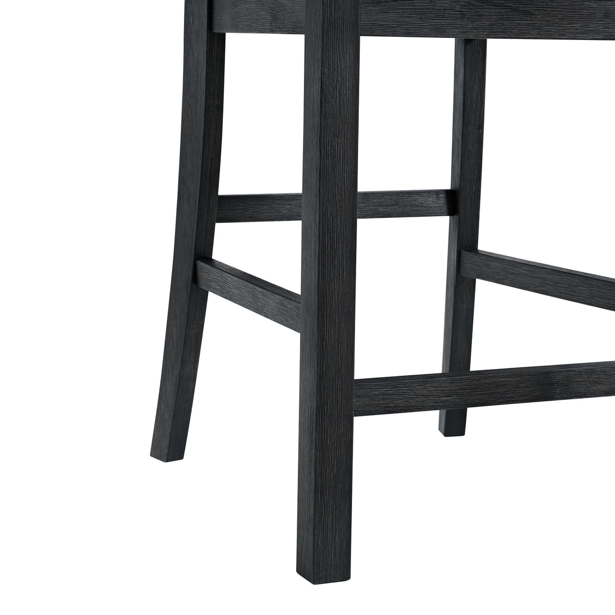 Garcia 5 Piece Counter Set With Table And 4 Chairs in Black by Elements International, view 10