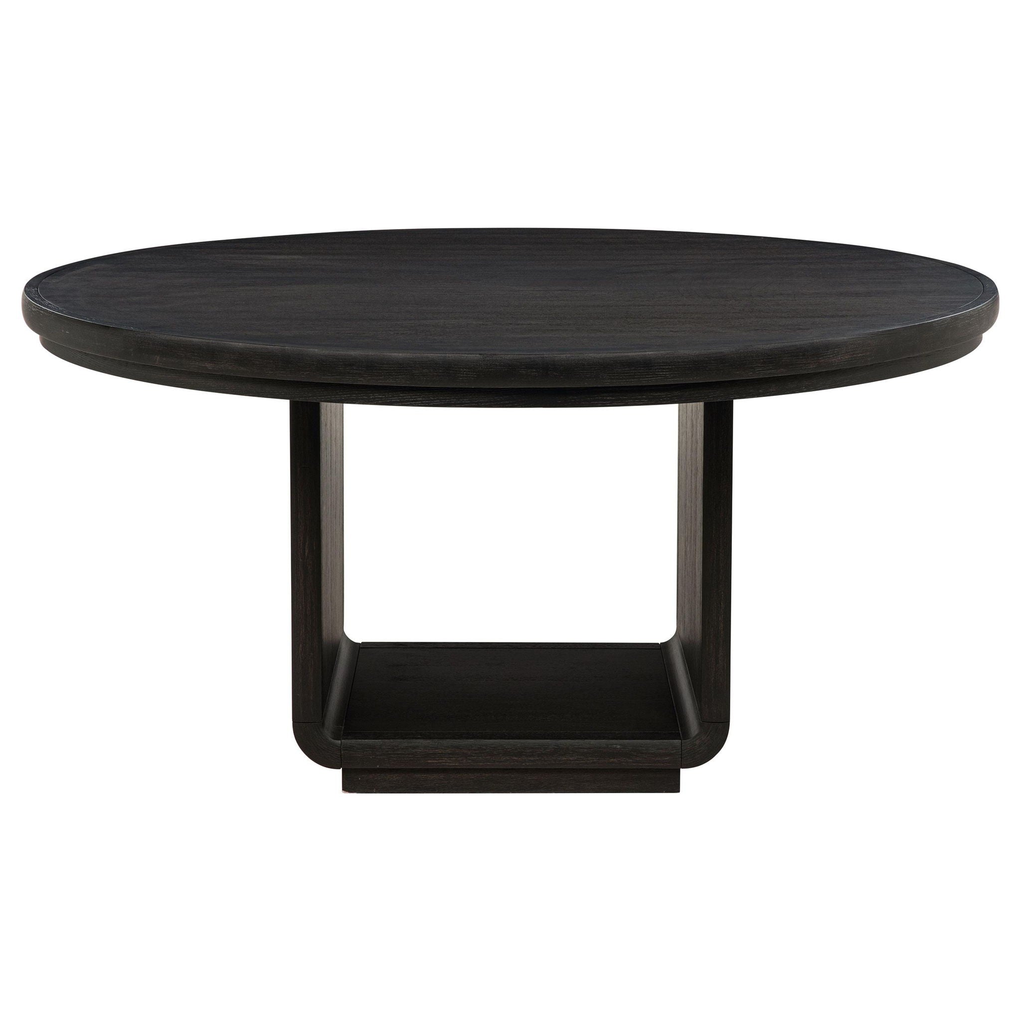 Leandro 60-inch Round Dining Table Burnished Black
