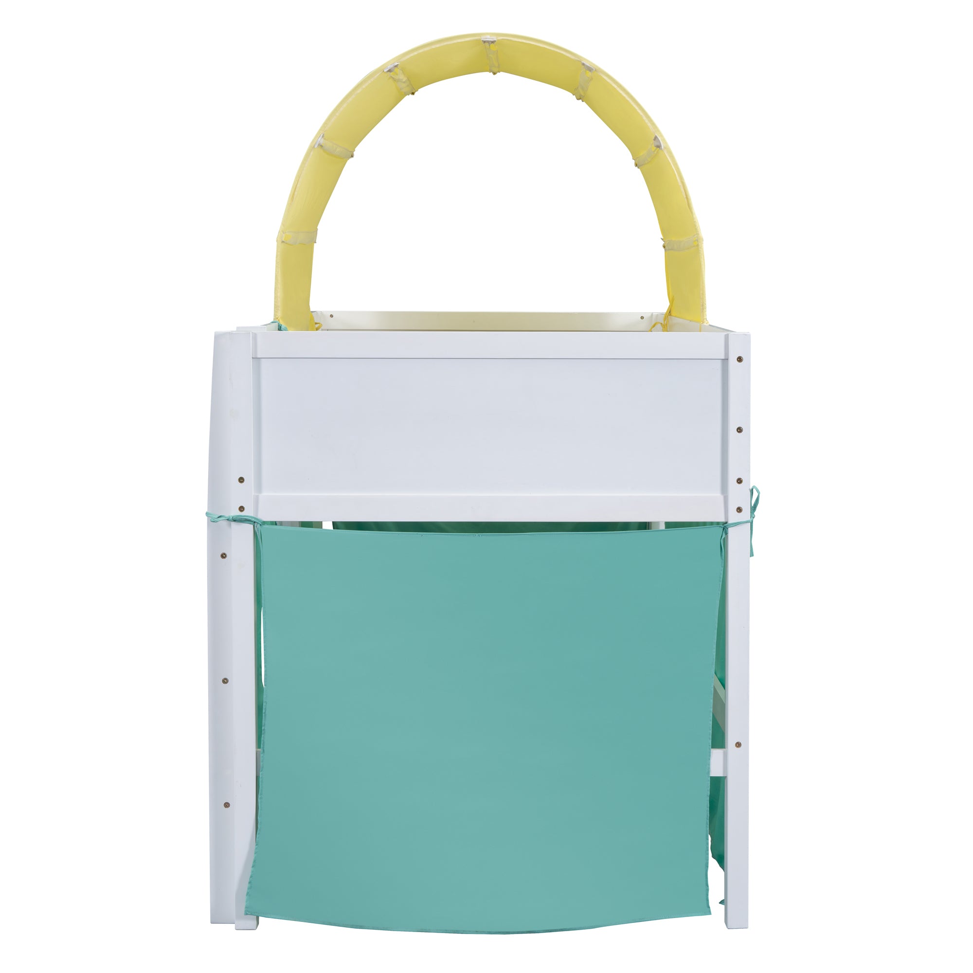 Twin Size Loft Bed with Tent and Tower and Three Pockets- Green - Atlantic Fine Furniture Melbourne FL