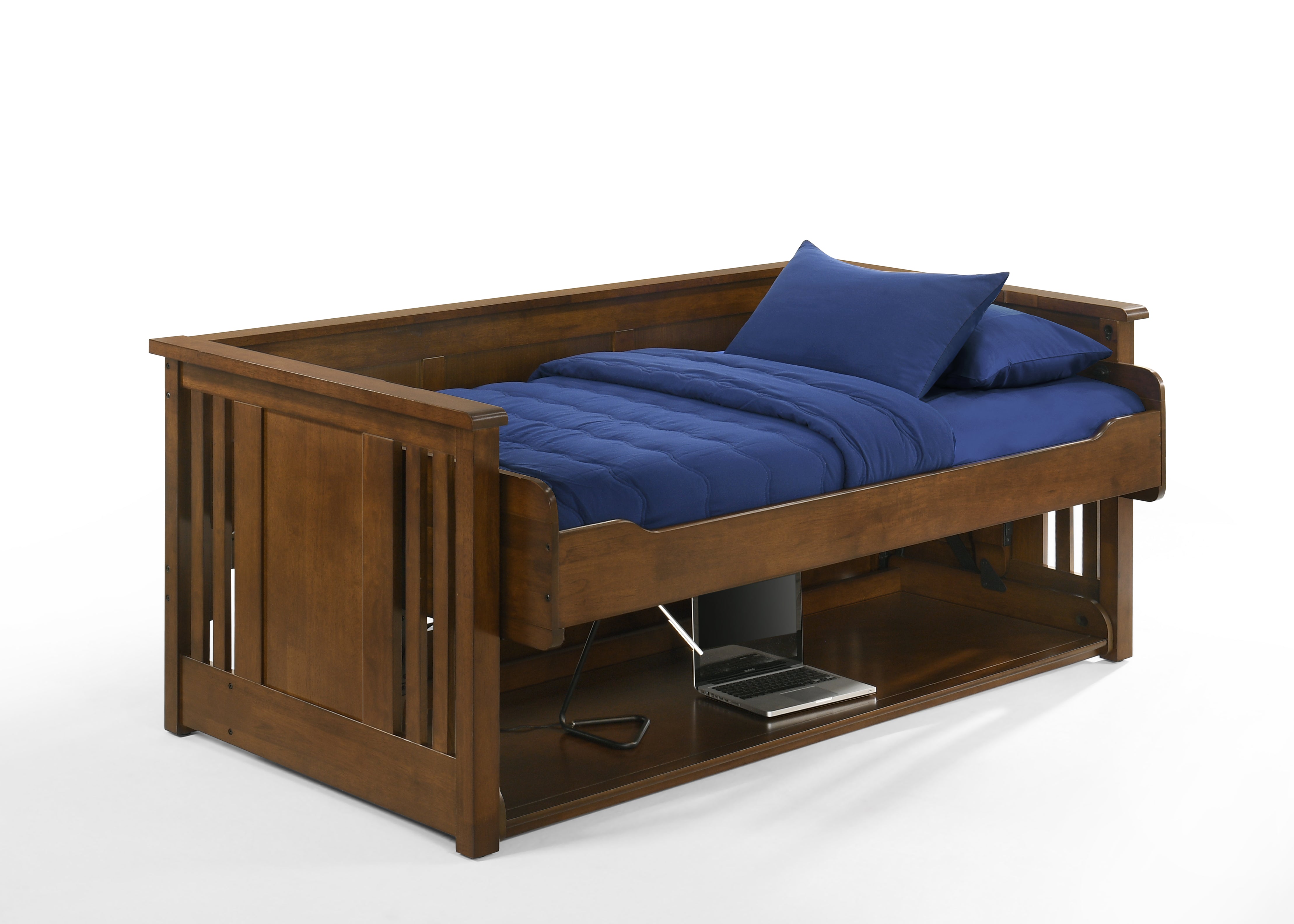 Artisan Hidden Desk Bed in Black Walnut, view 5 | Atlantic Fine Furniture, Melbourne FL
