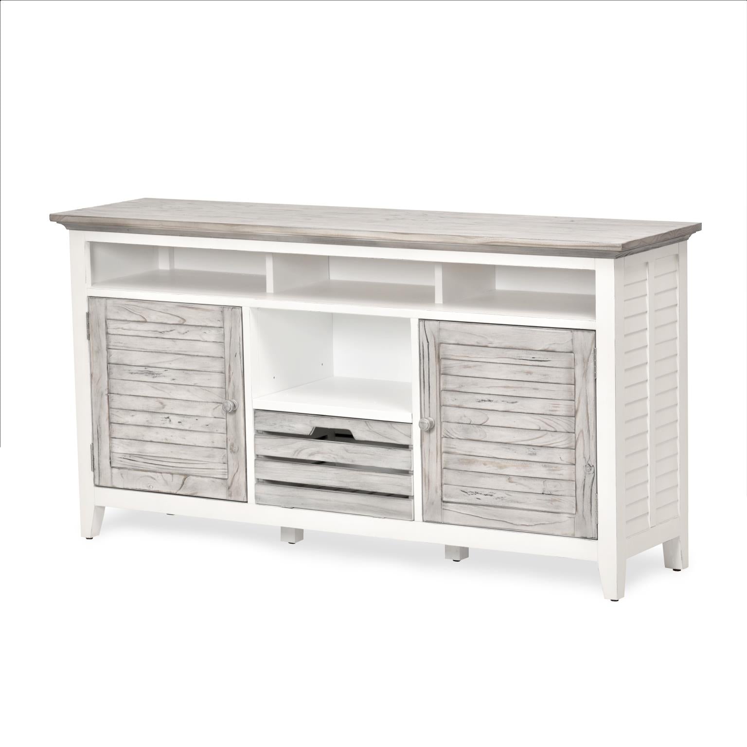Islamorada Entertainment Center. Dapple Grey Finish