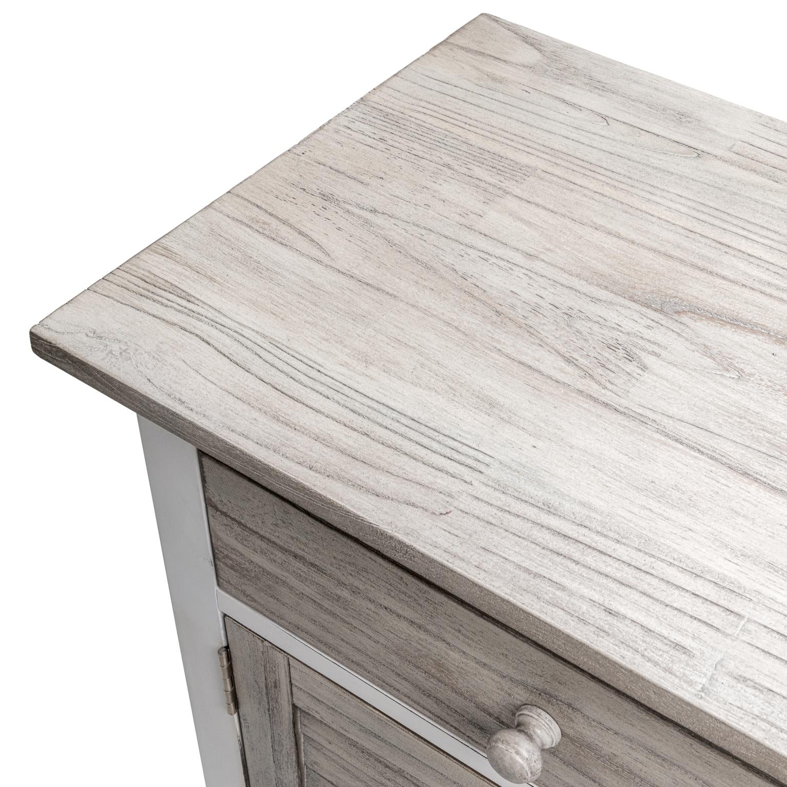 Islamorada Sideboard with Wine Rack. Dapple Grey Finish.