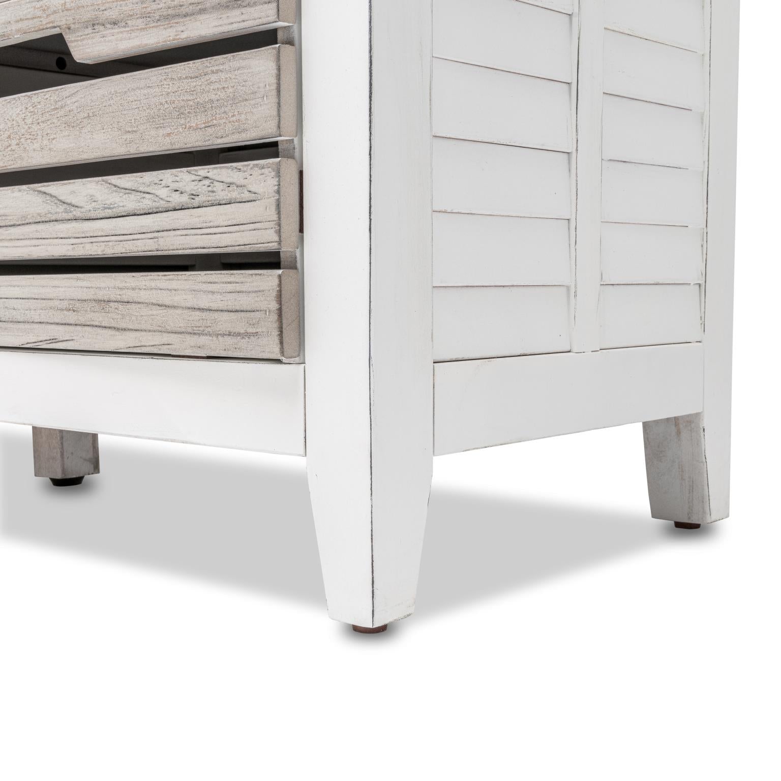 Islamorada Sideboard with Wine Rack. Dapple Grey Finish.