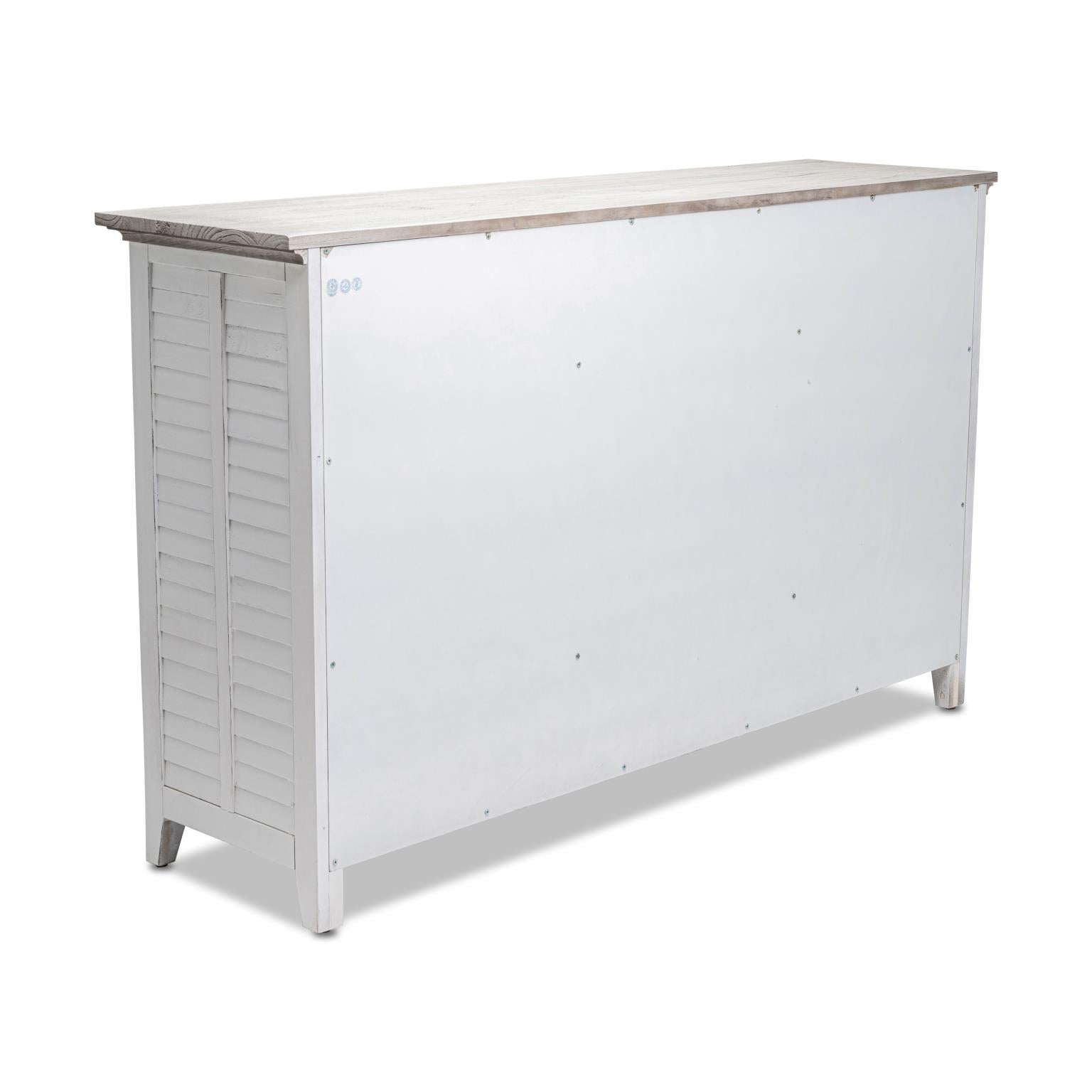Islamorada Sideboard with Wine Rack. Dapple Grey Finish.