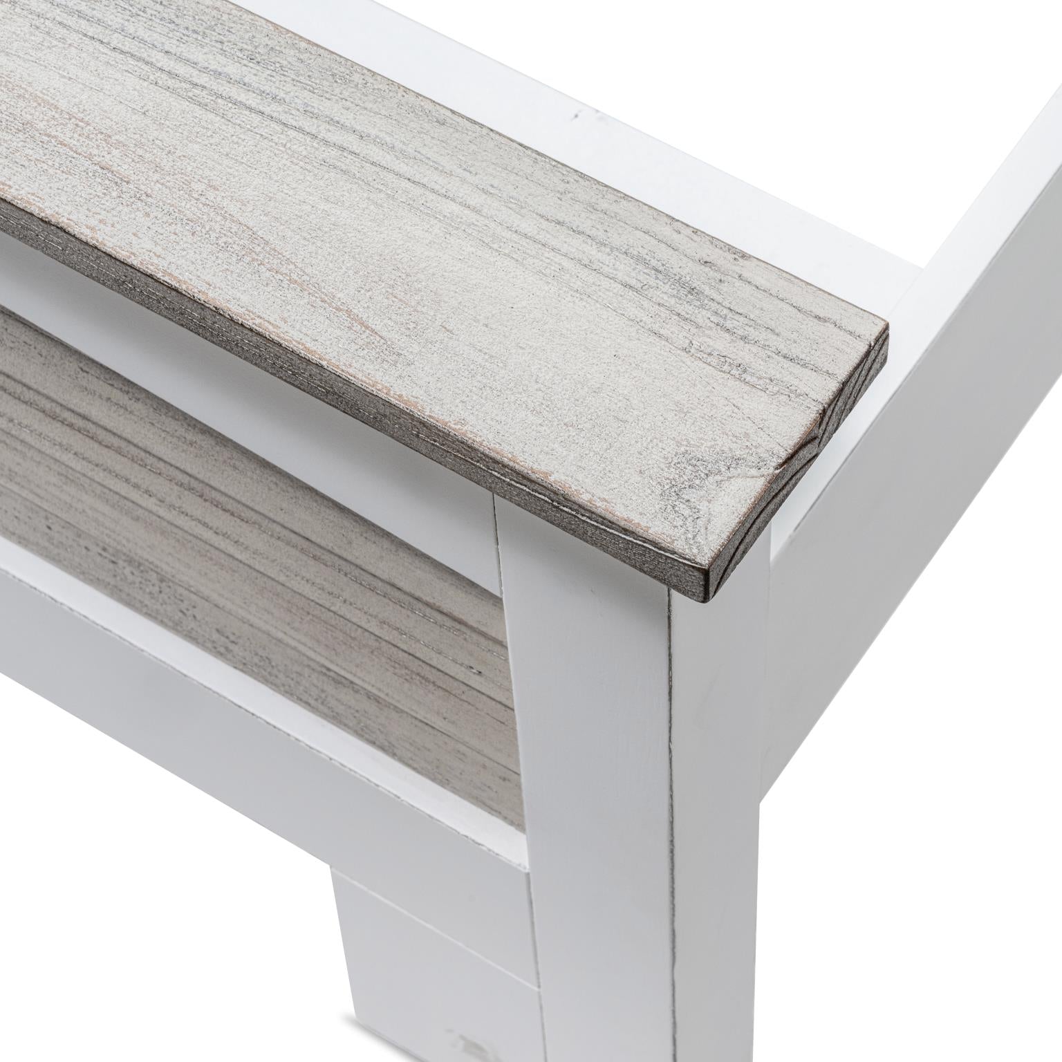 Islamorada king complete bed, dapple grey finish