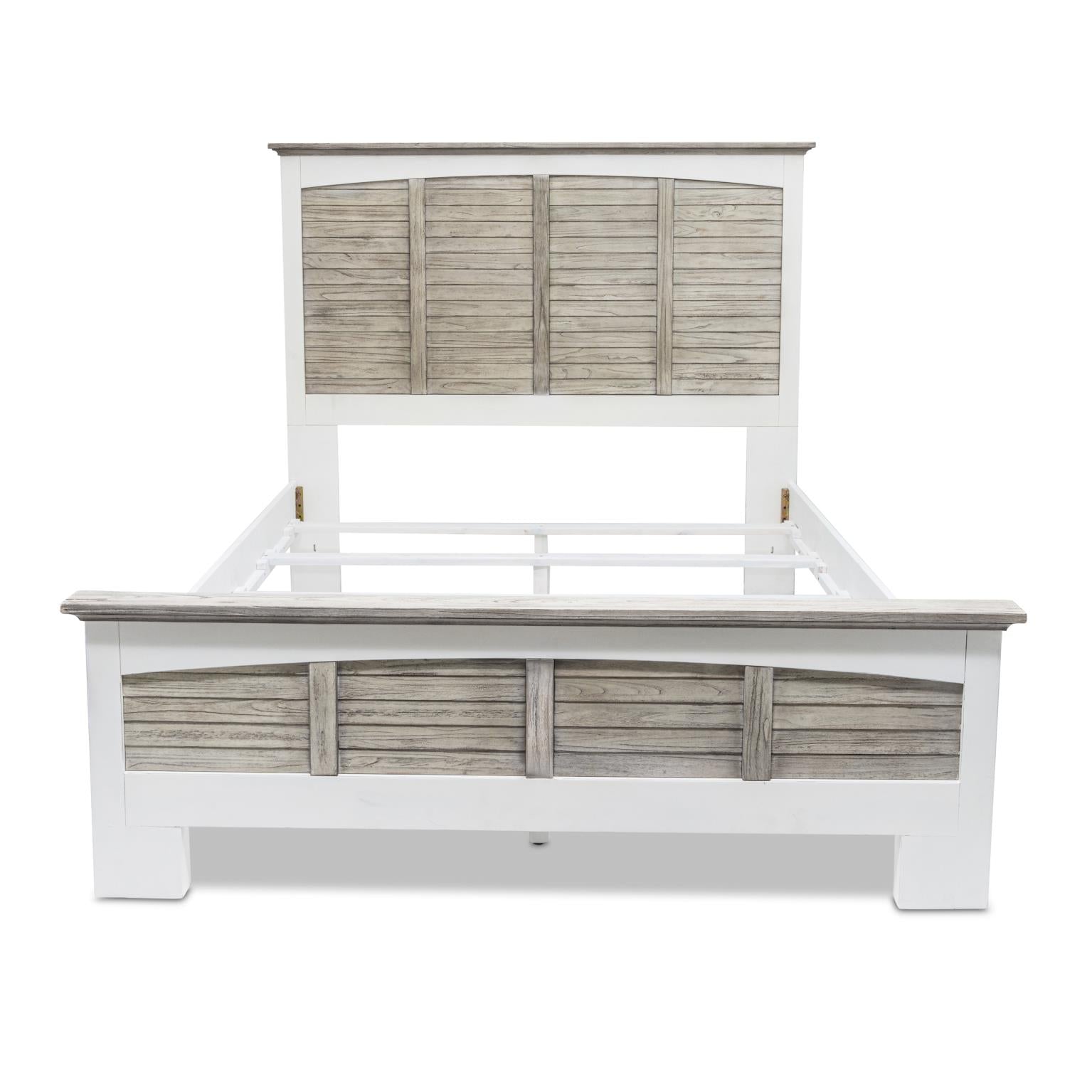 Islamorada queen complete bed, dapple grey finish