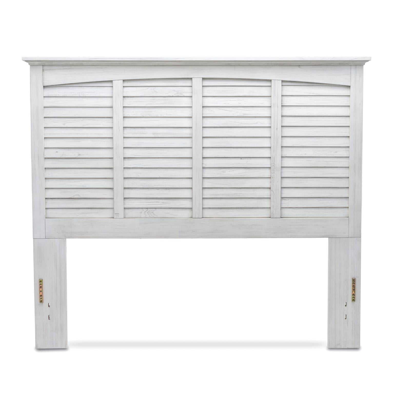 Surfside King Headboard Weathered White Finish