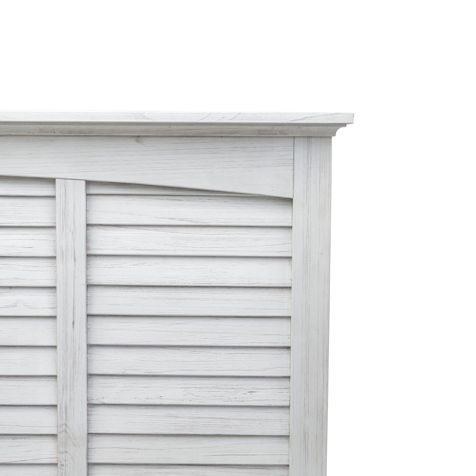 Surfside Twin Headboard Weathered White Finish