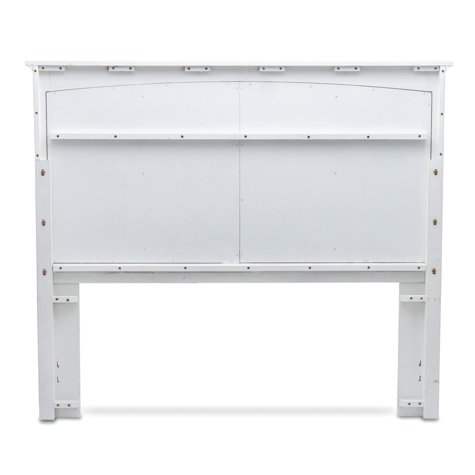 Surfside Queen Headboard Weathered White Finish