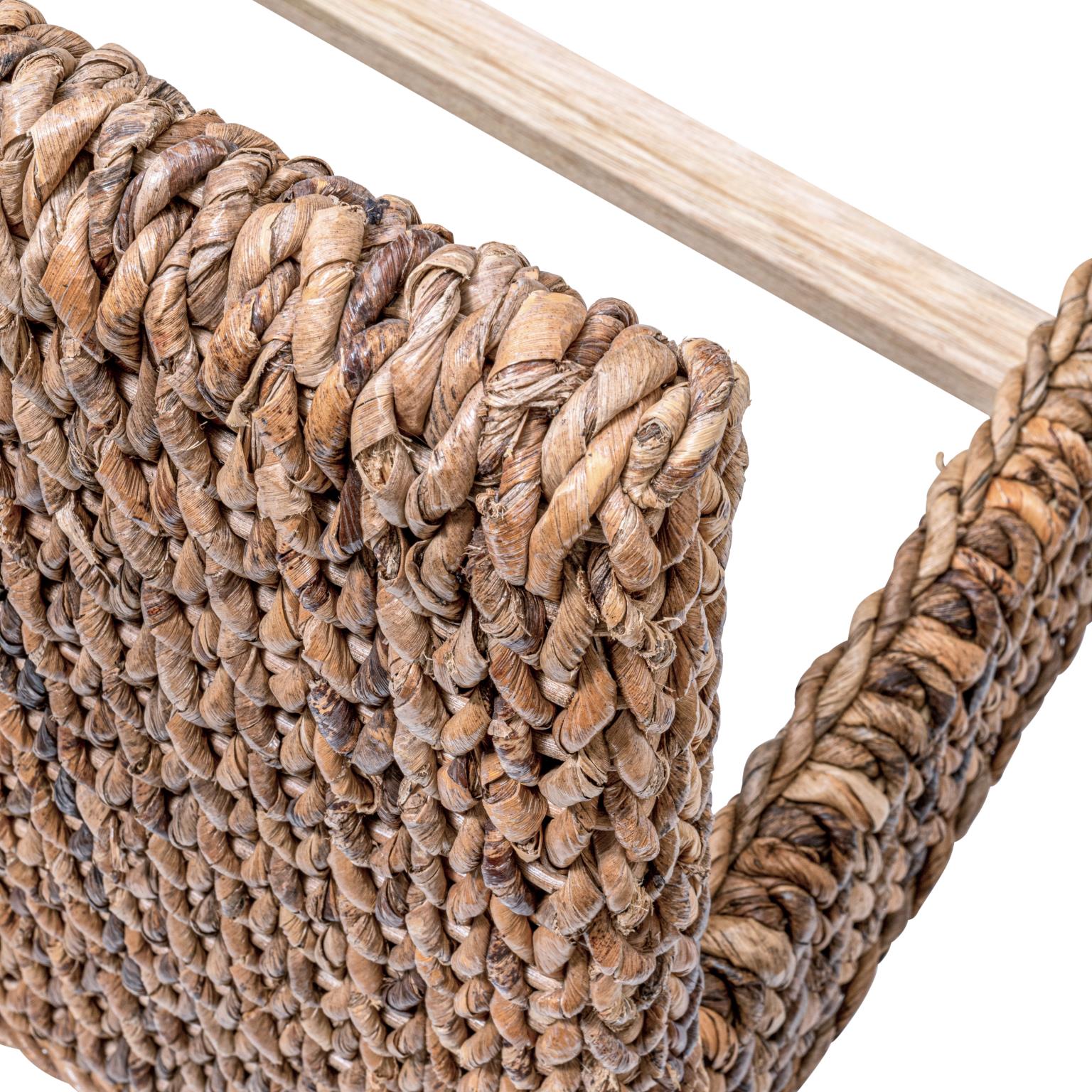Maui queen complete bed, seagrass w/ natural finish