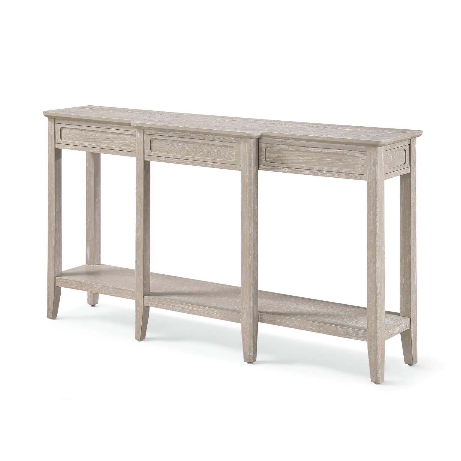 Cape May Console Table. Glazed Driftwood Finish