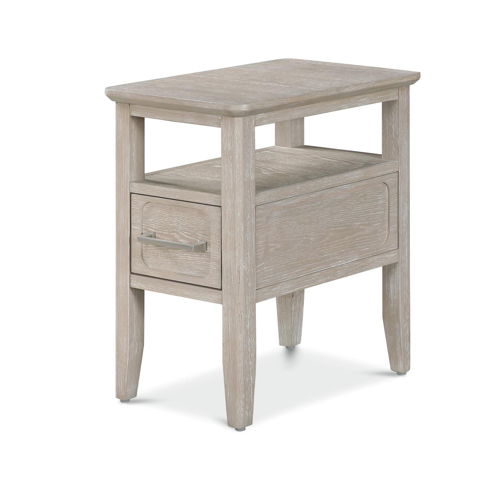Cape May Chairside Table. Glazed Driftwood Finish