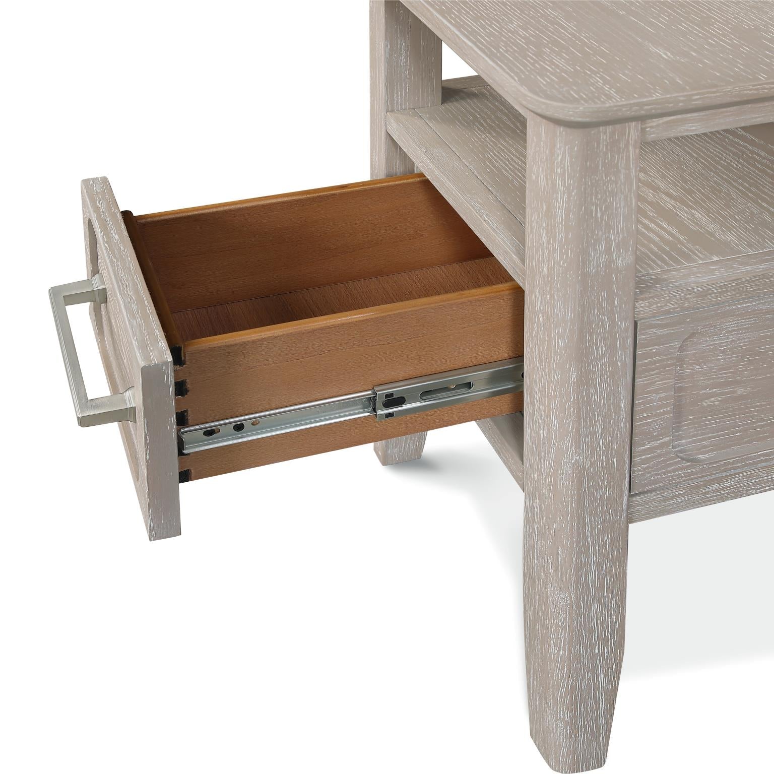 Cape May Chairside Table. Glazed Driftwood Finish