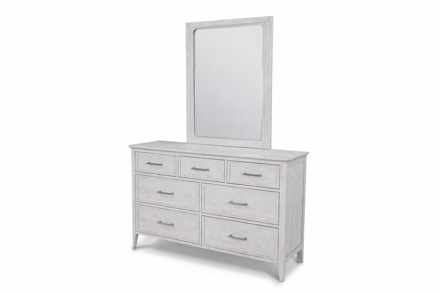 Cape May 7 Drawer Dresser. White Finish
