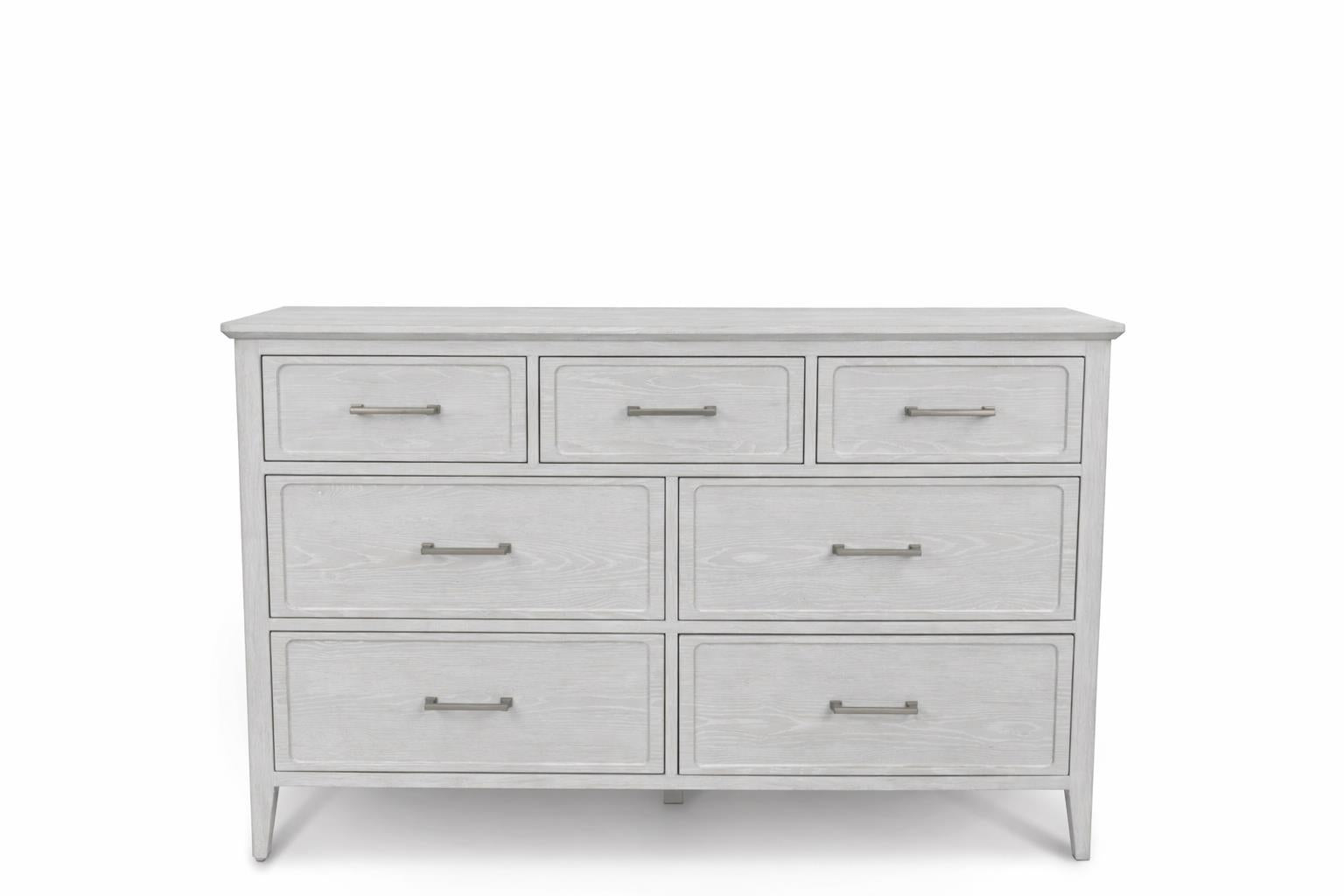 Cape May 7 Drawer Dresser. White Finish
