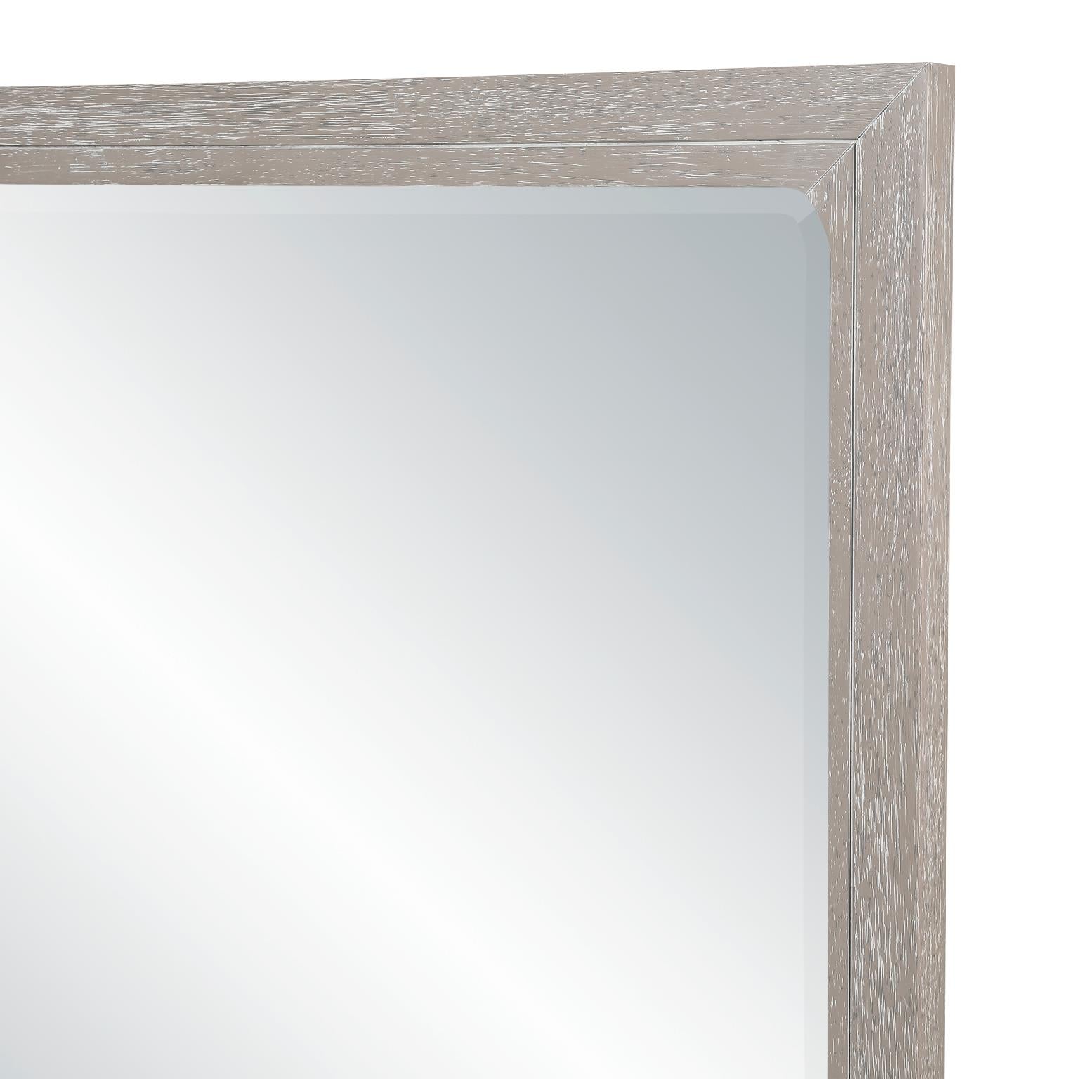 Cape May Mirror. Glazed Driftwood Finish