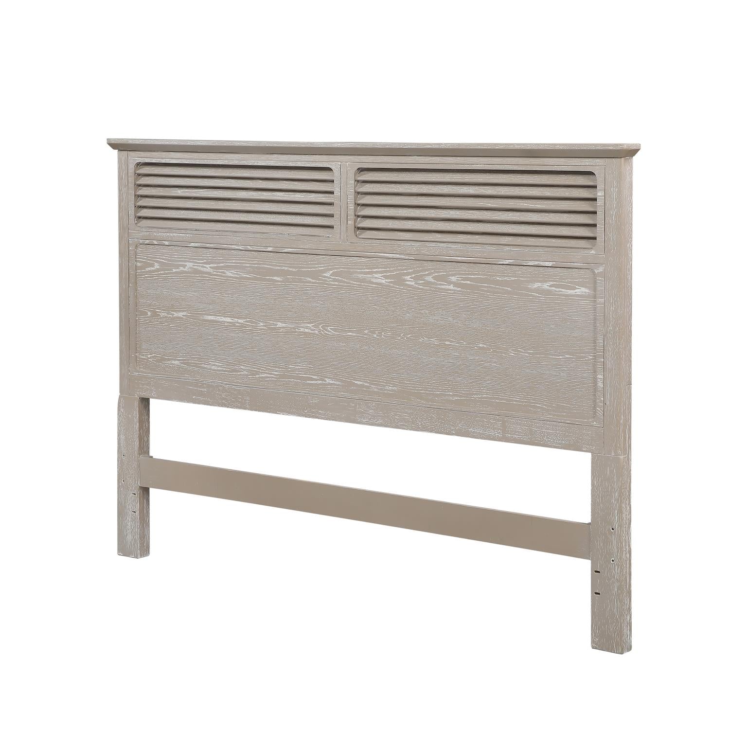 Cape May King Headboard. Glazed Driftwood Finish