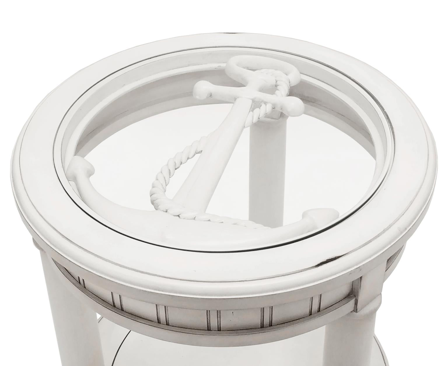 Monaco Insert for Coffee and End Tables - Anchor Blanc Finish