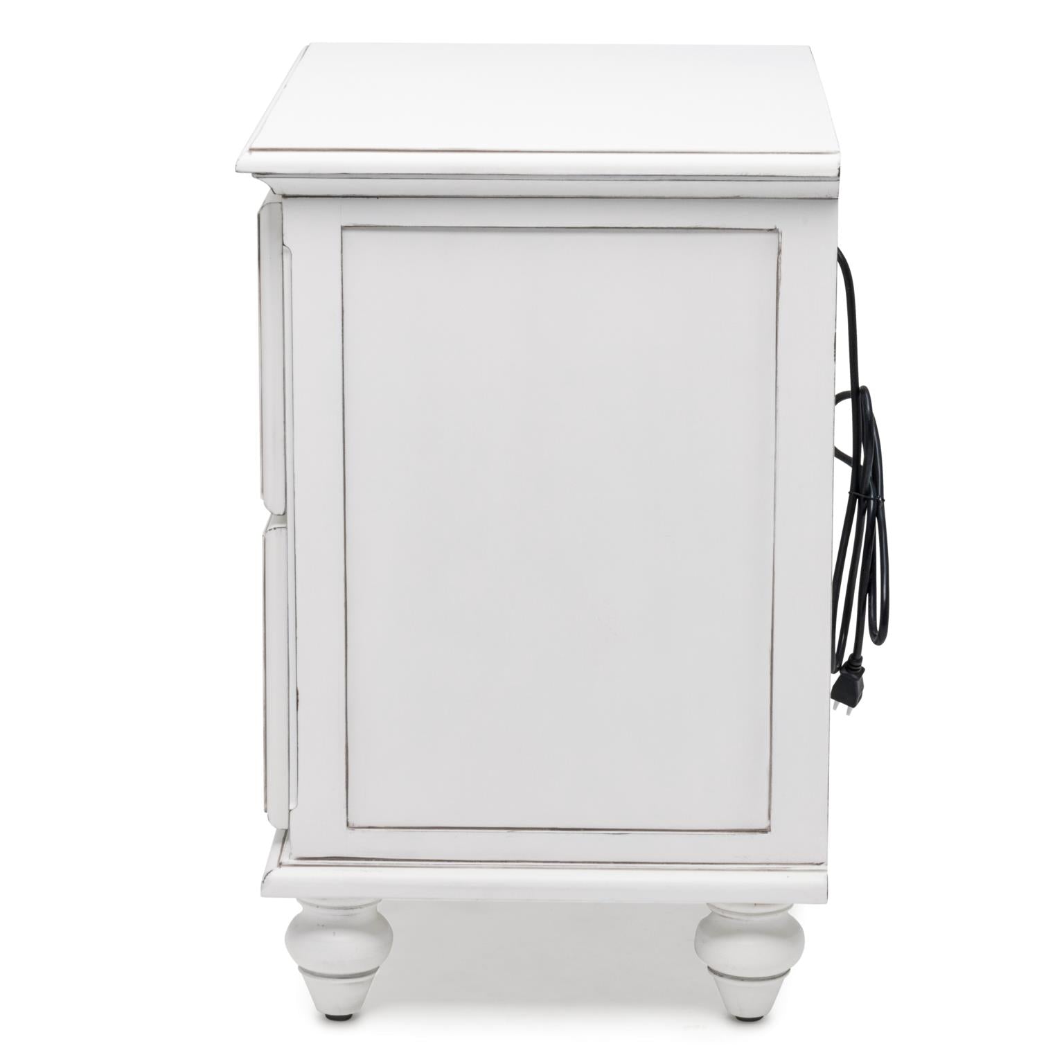 Monaco 2 Drawer Nightstand w/ Power