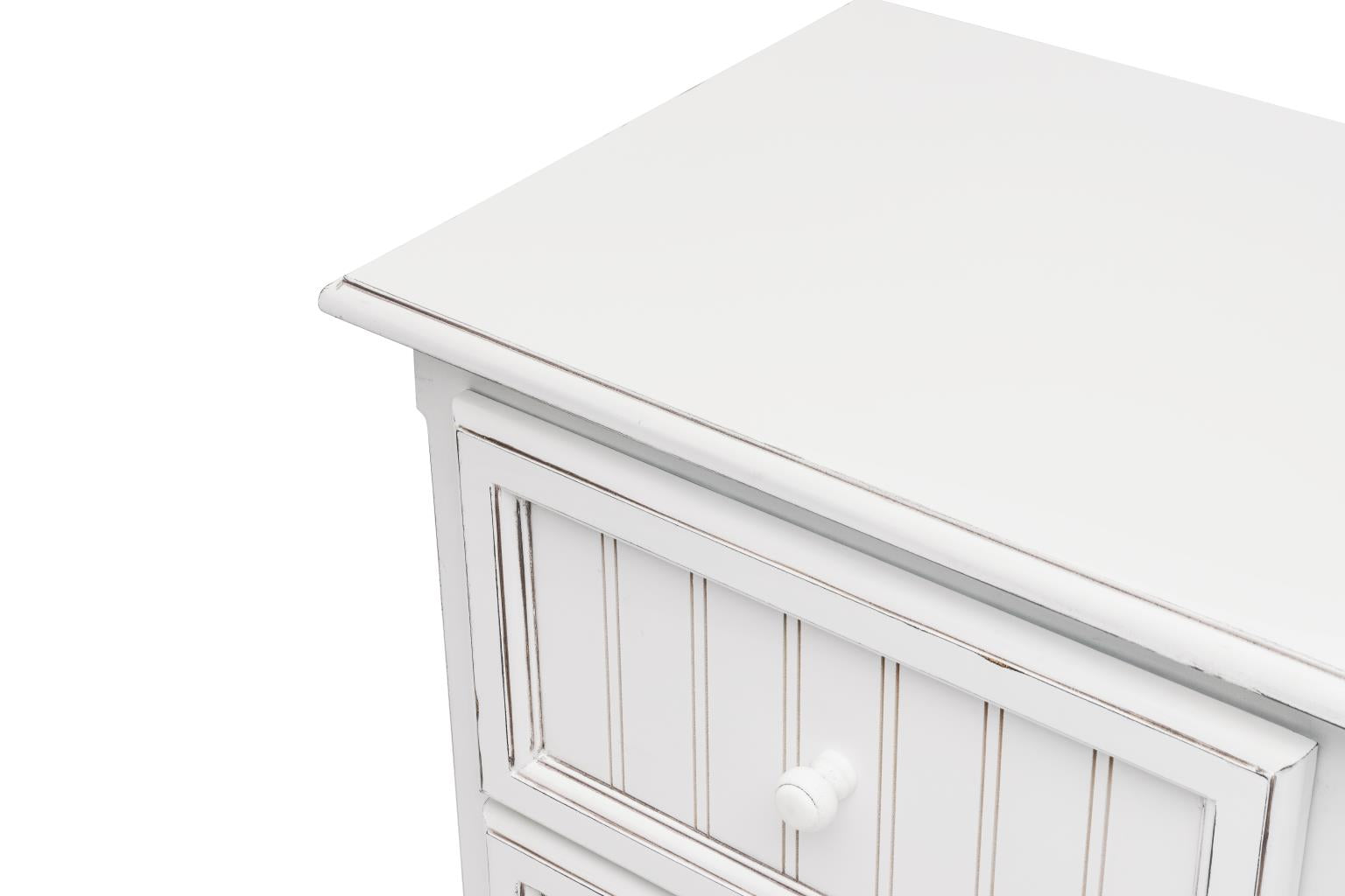 Monaco 2 Drawer Nightstand Blanc Finish w/ Power