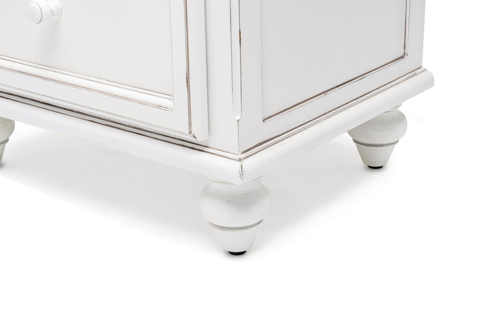 Monaco 2 Drawer Nightstand Blanc Finish w/ Power