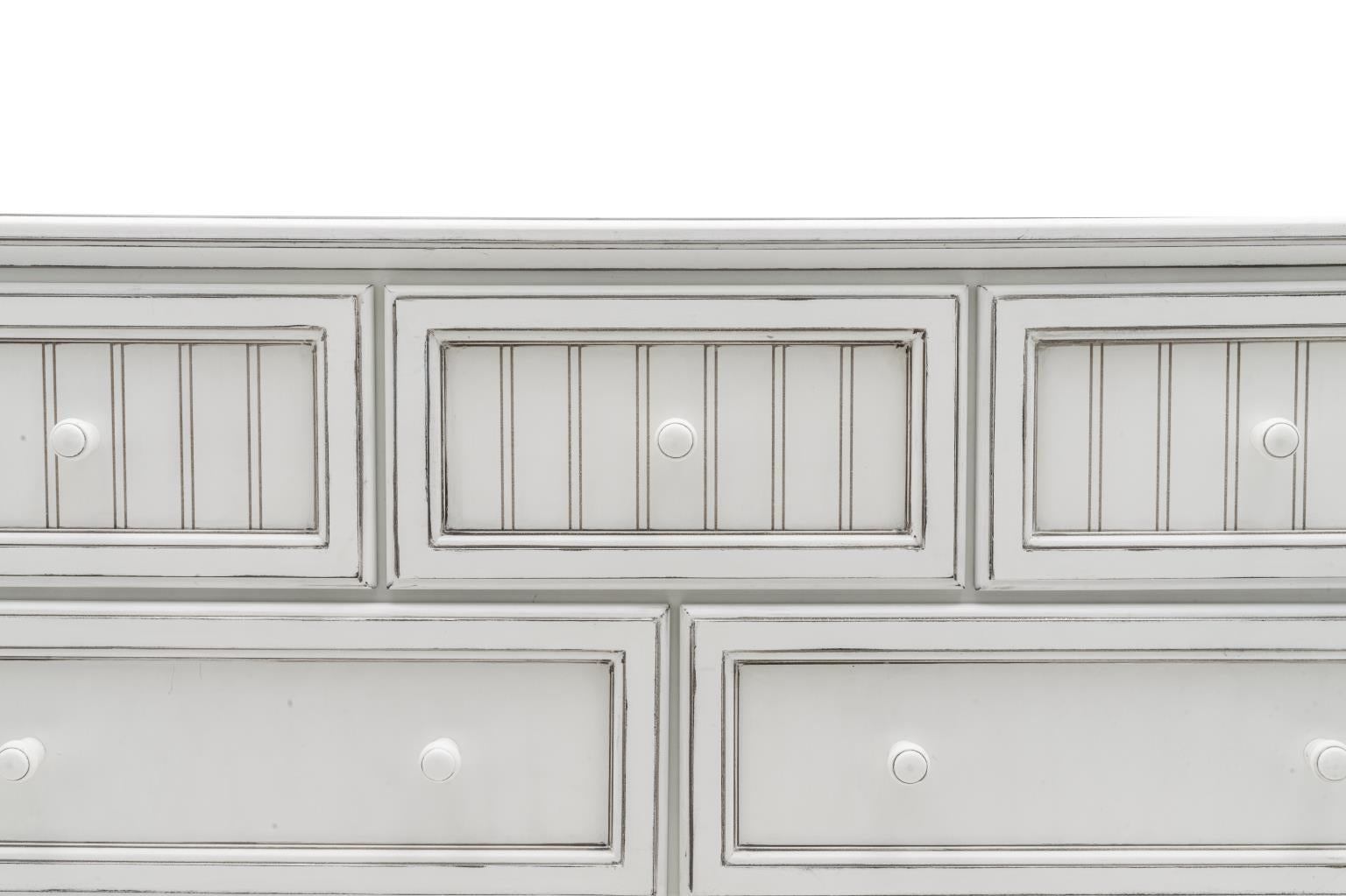 Monaco 7 Drawer Dresser Blanc Finish