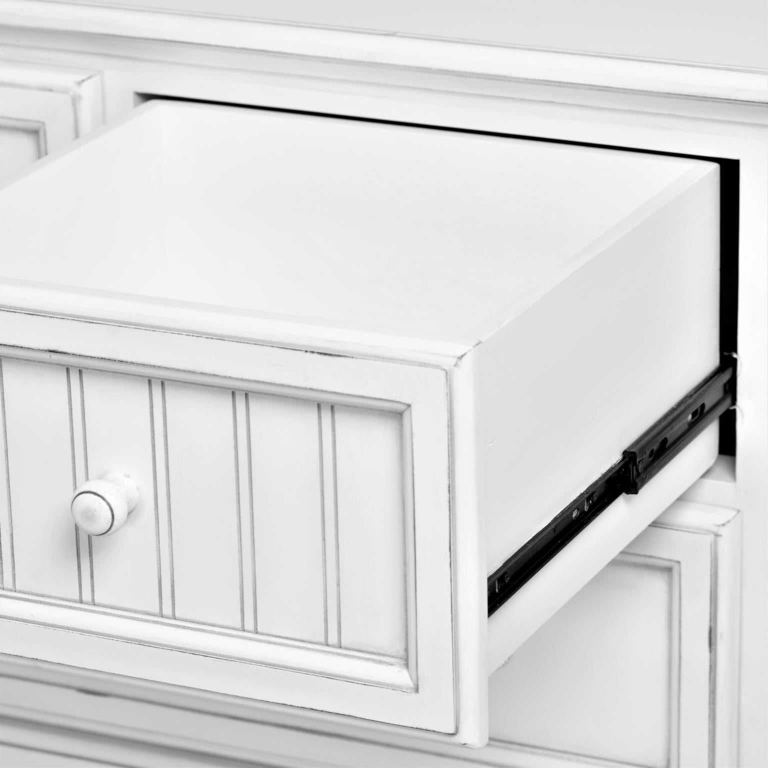 Monaco 7 Drawer Dresser Blanc Finish