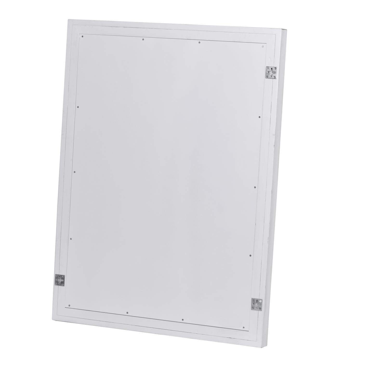 Monaco Mirror w/ Bevel Blanc Finish Glass dimensions 26" x 36"