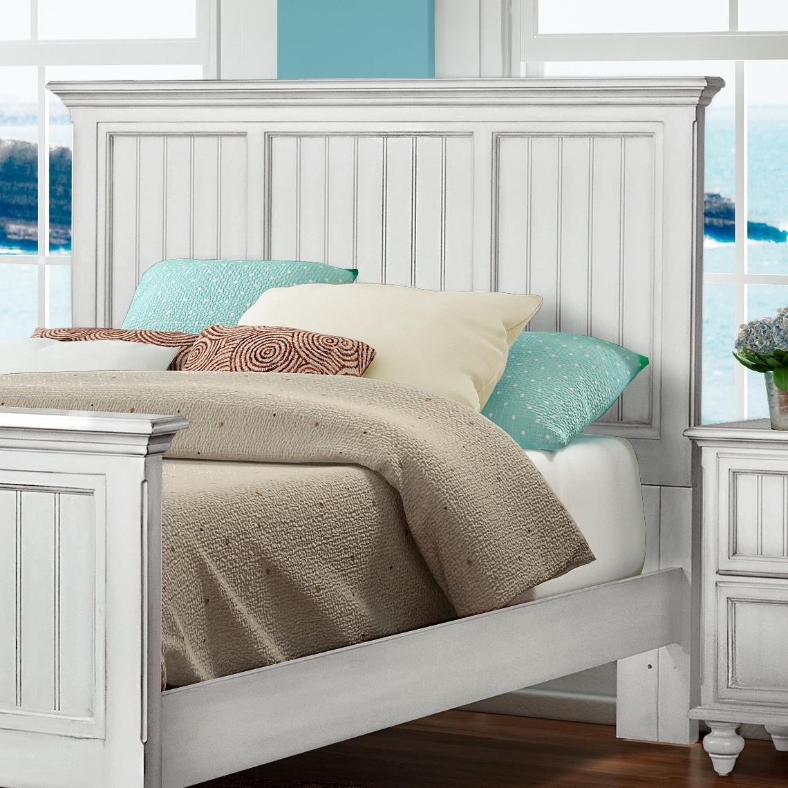 Monaco Queen Headboard Blanc Finish